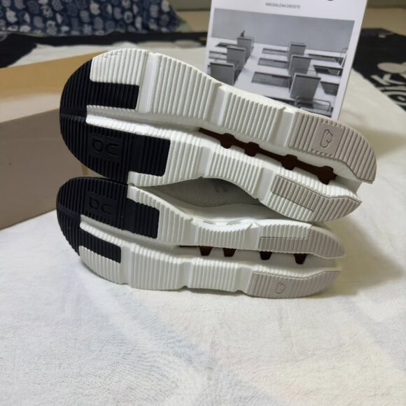 On Running White and Brown Platform Shoes - Picture 5 of 5